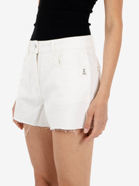 Shorts in denim bianco