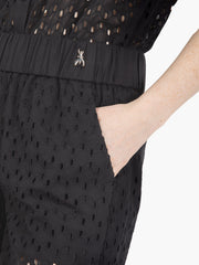 PATRIZIA PEPE - Shorts sangallo nero