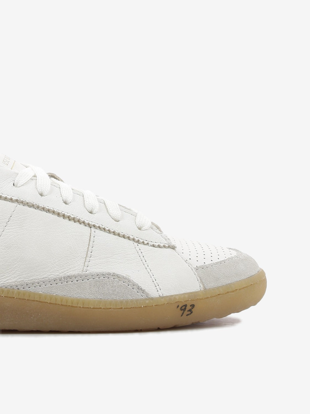 Sneakers in nappa white / red