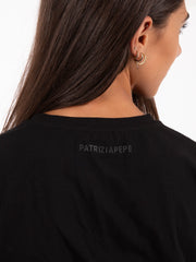 PATRIZIA PEPE - T-shirt bustier in cotone nera