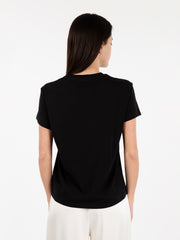 PATRIZIA PEPE - T-shirt logo lettering nero