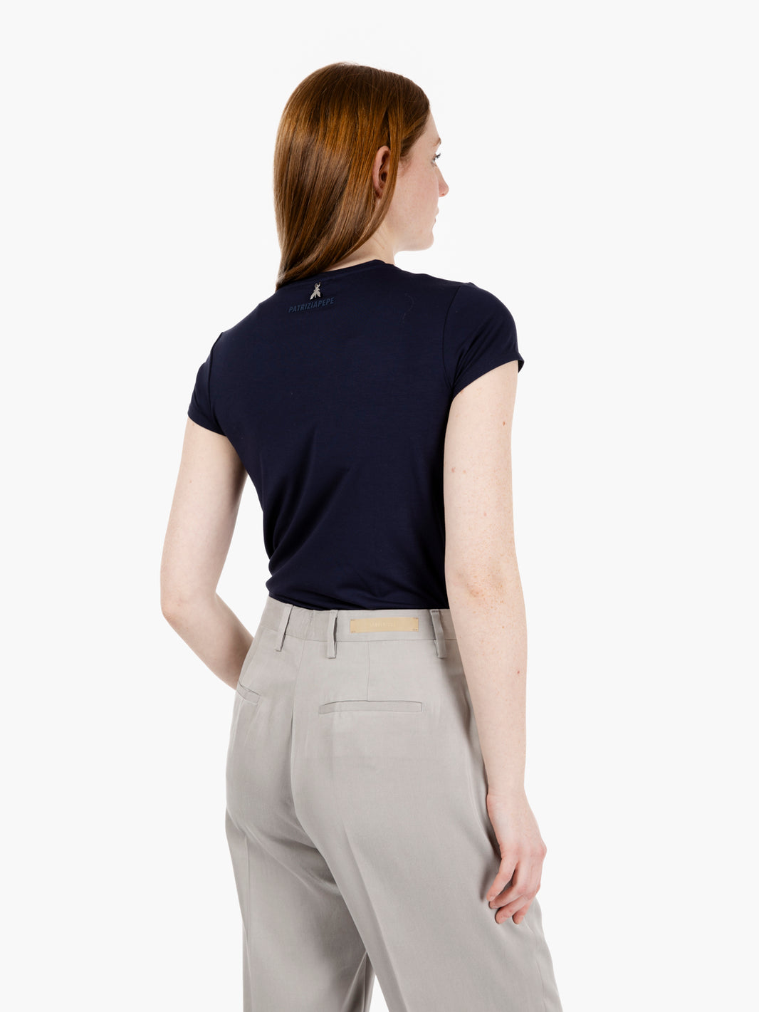 T-shirt tecnica in jersey stretch navy