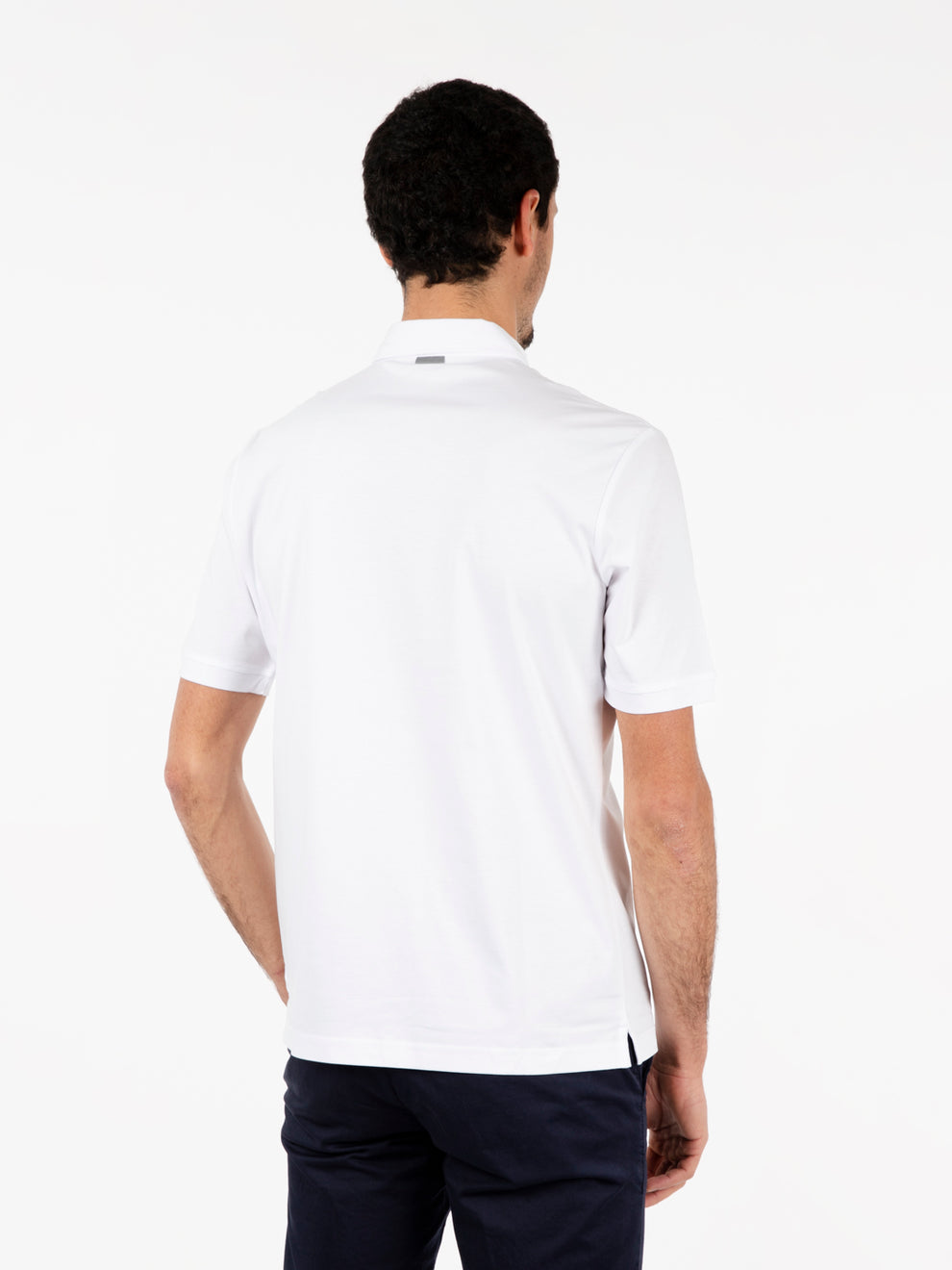 Polo maniche corte bianco