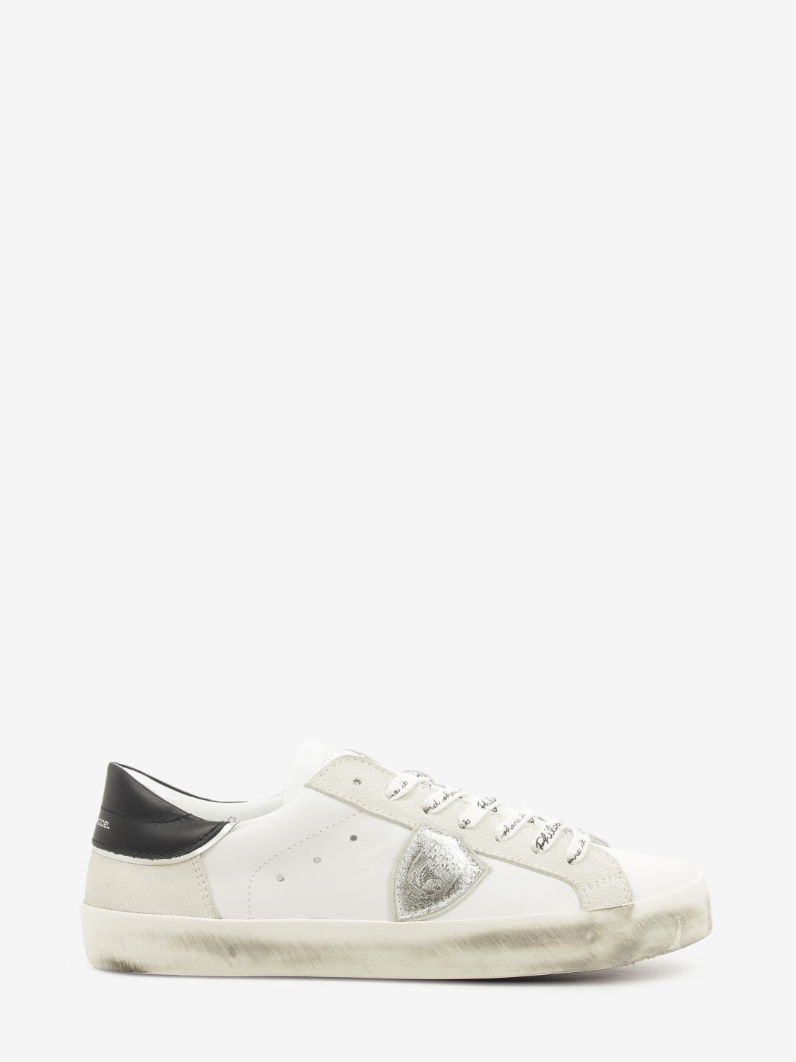 Prsx Leather and suede white / black / silver