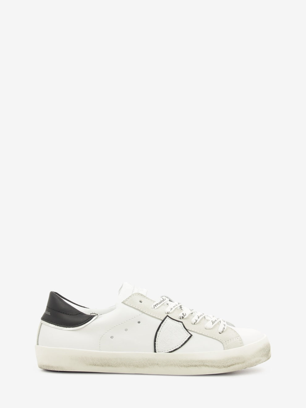 Prsx leather and suede white / black / silver