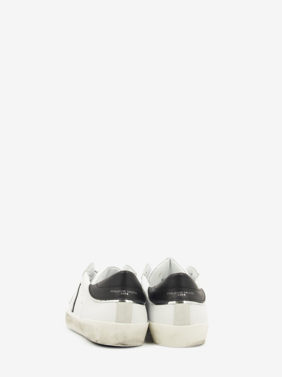 Prsx leather and suede white / black / silver