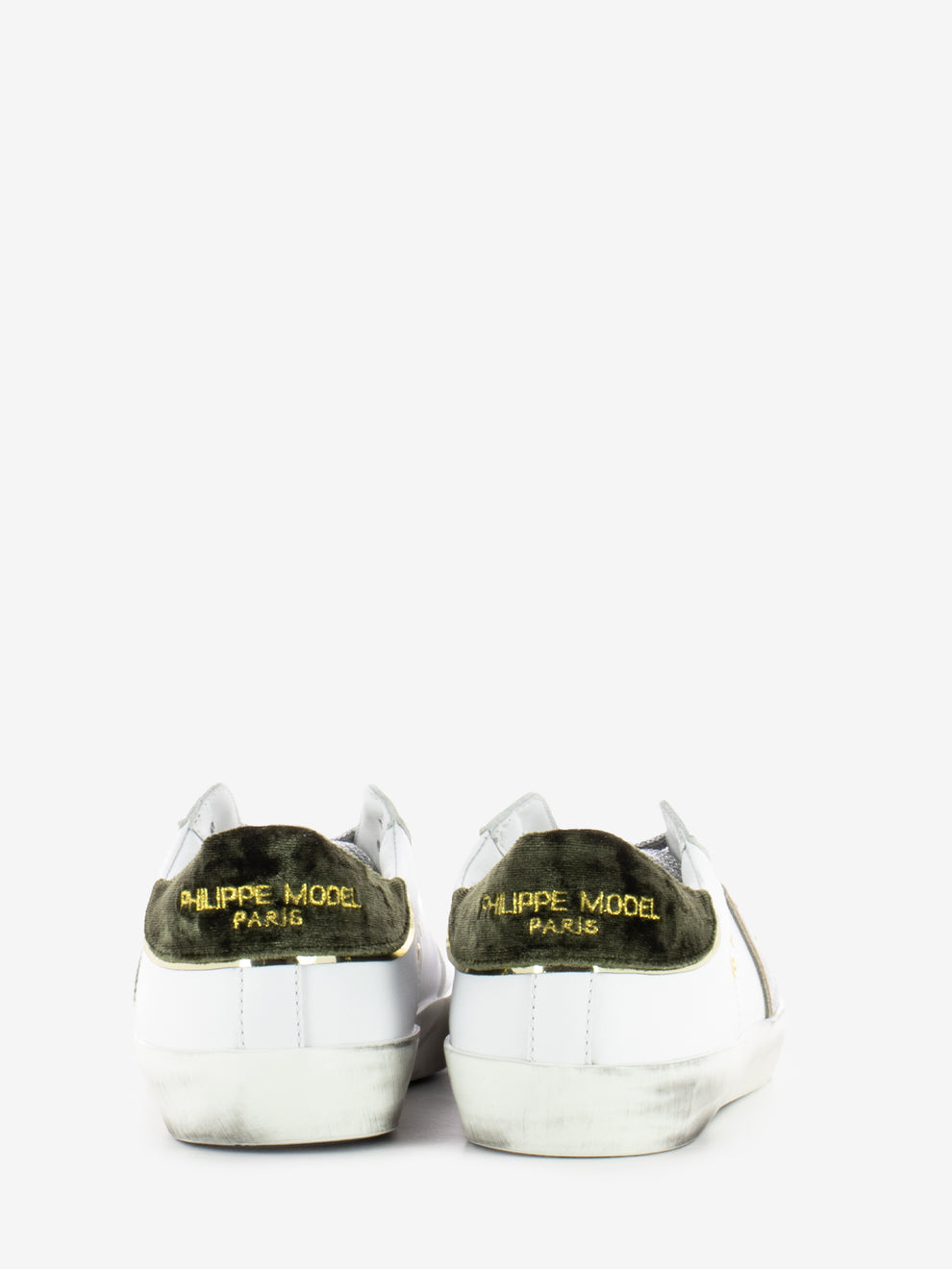 Prsx logo velvet white / dark green / gold / silver