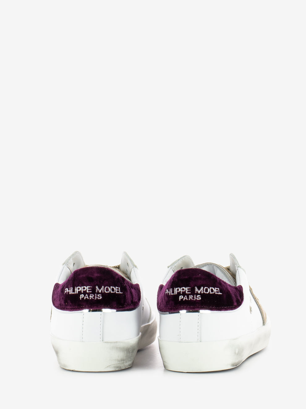 Prsx logo velvet white / grey / dark red / silver