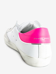 PHILIPPE MODEL JUNIOR - Prsx Veau white / neon pink / silver