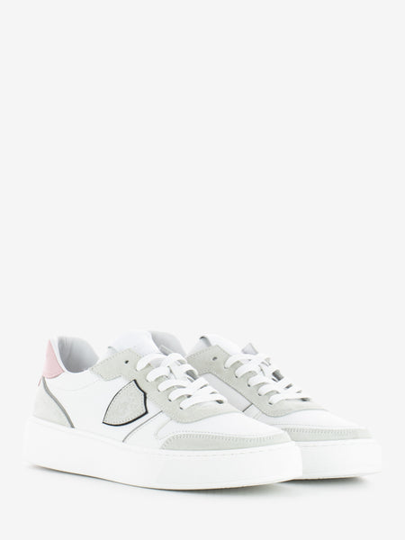 Sneakers Low veau white / pink