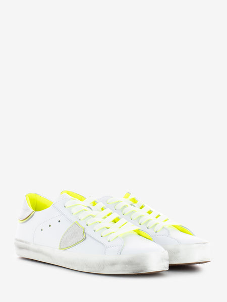 Sneakers Prsx bianche / giallo / argento