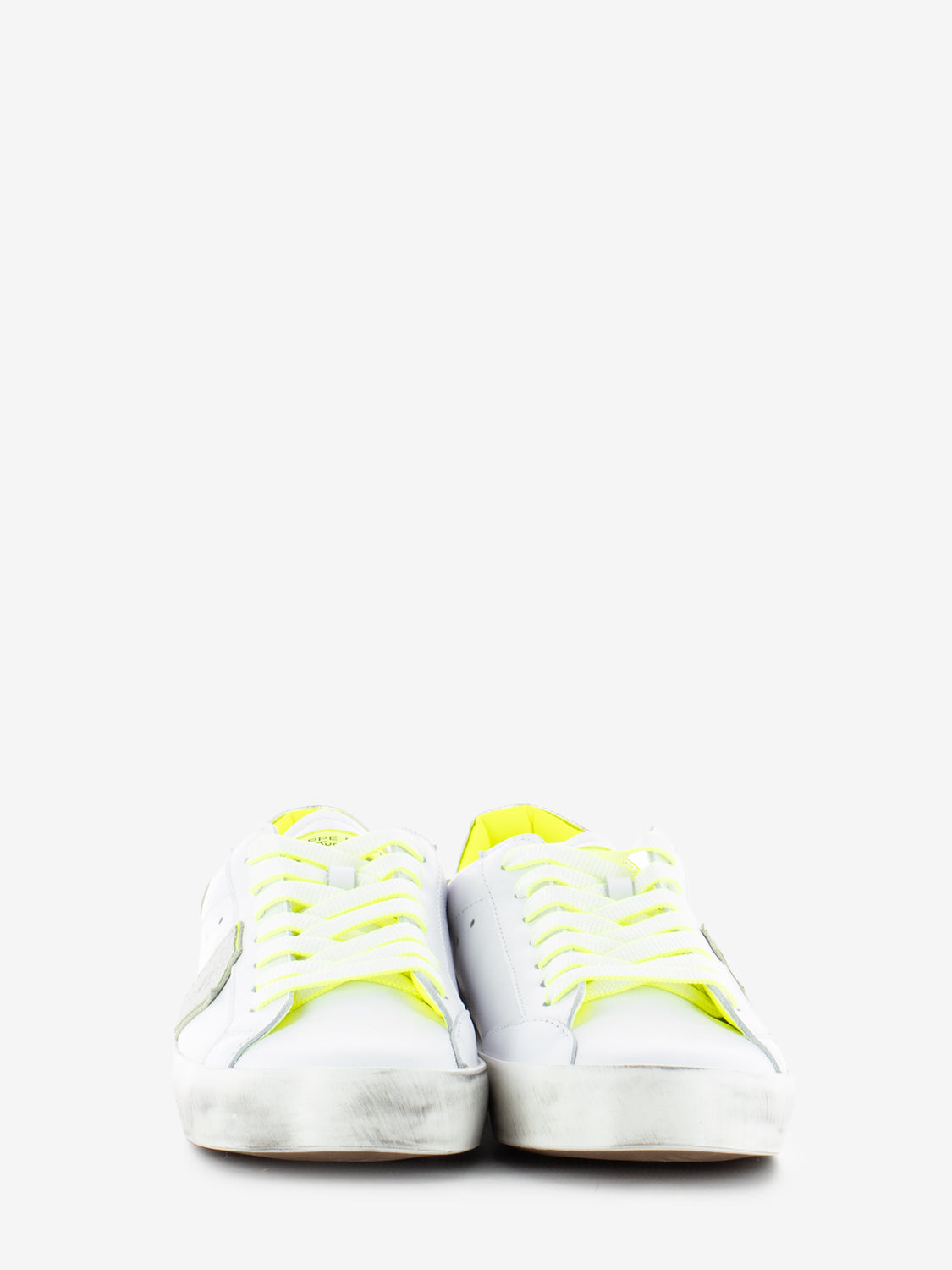 Sneakers Prsx bianche / giallo / argento
