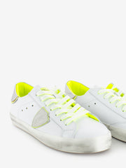 PHILIPPE MODEL JUNIOR - Sneakers Prsx bianche / giallo / argento