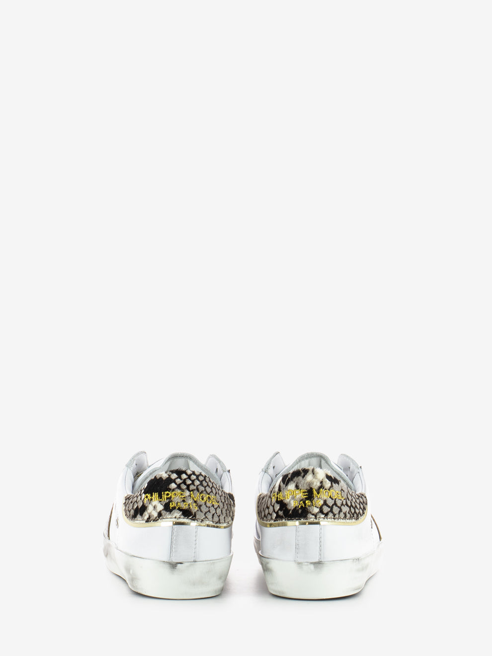 Sneakers Prsx bianche / oro / argento