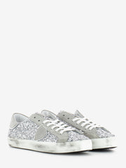 PHILIPPE MODEL JUNIOR - Sneakers Prsx glitter argento