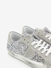 PHILIPPE MODEL JUNIOR - Sneakers Prsx glitter argento