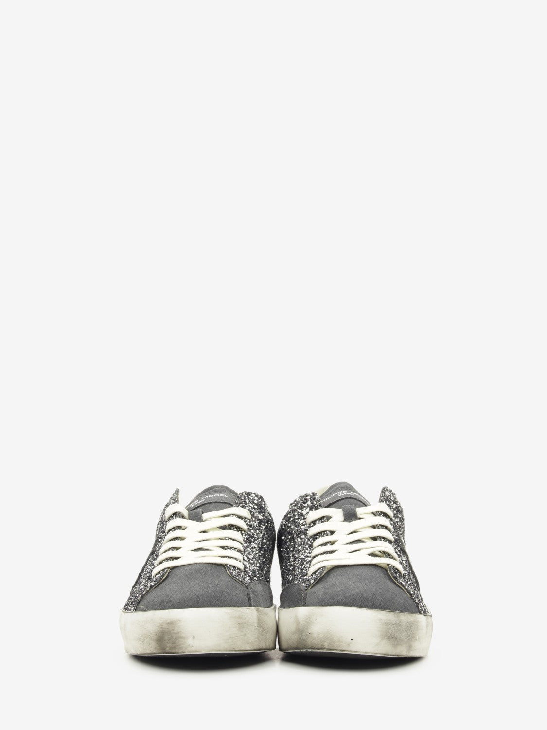 Sneakers PRSX glitter e suede dark grey / silver