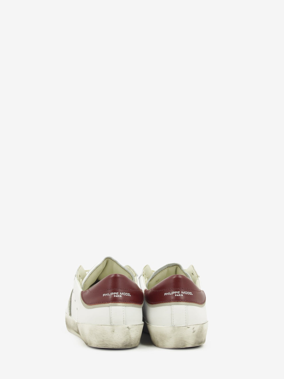 Sneakers PRSX in pelle e suede white / dark red / grey / platinum