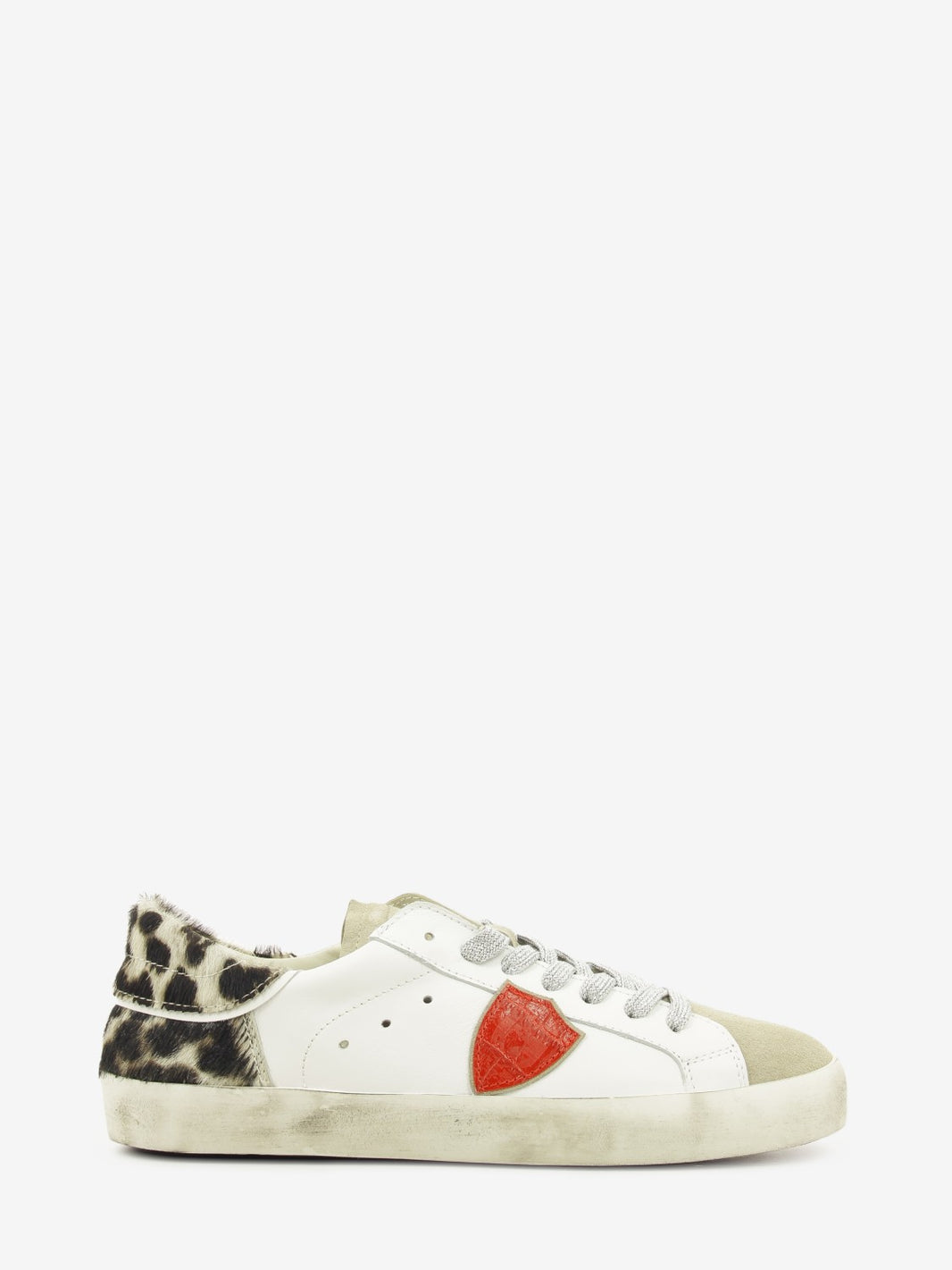 Sneakers PRSX in pelle e suede white / greige