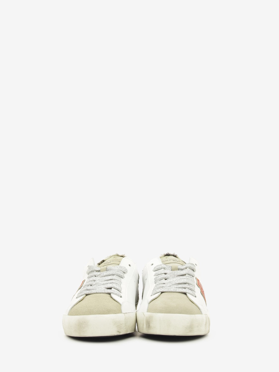 Sneakers PRSX in pelle e suede white / greige