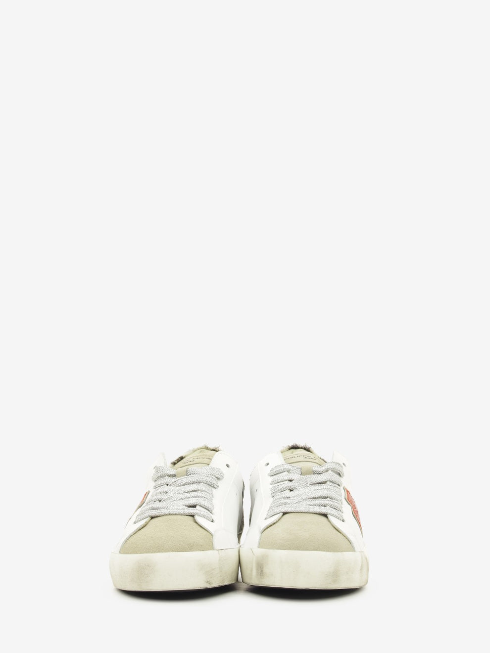 Sneakers PRSX in pelle e suede white / greige