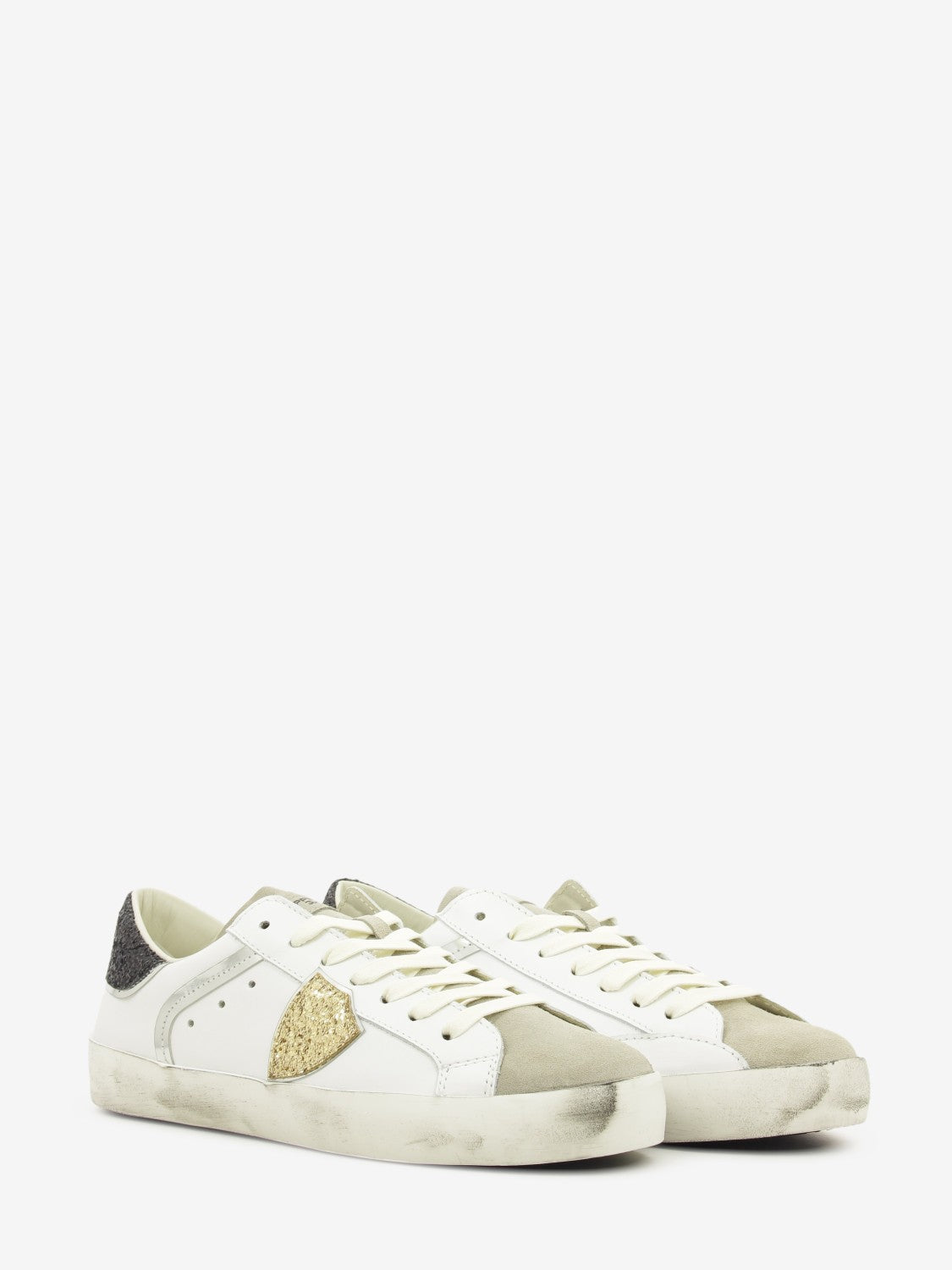 Sneakers PRSX in pelle e suede white / sand / black