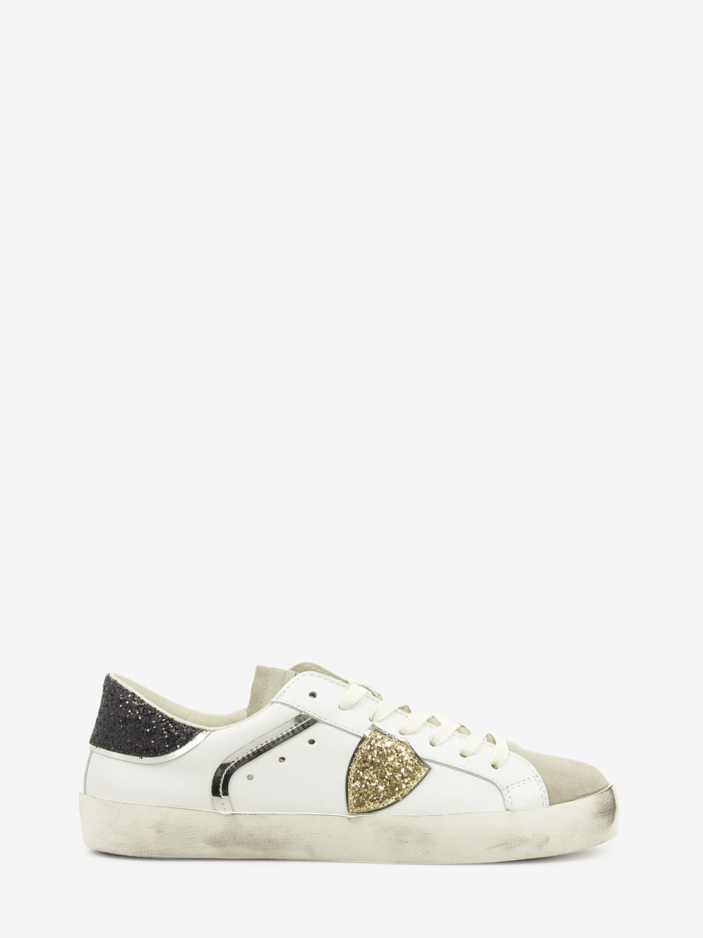 Sneakers PRSX in pelle e suede white / sand / black