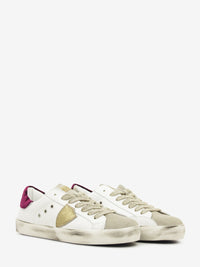 Sneakers Prsx in pelle e suede white / sand / moss