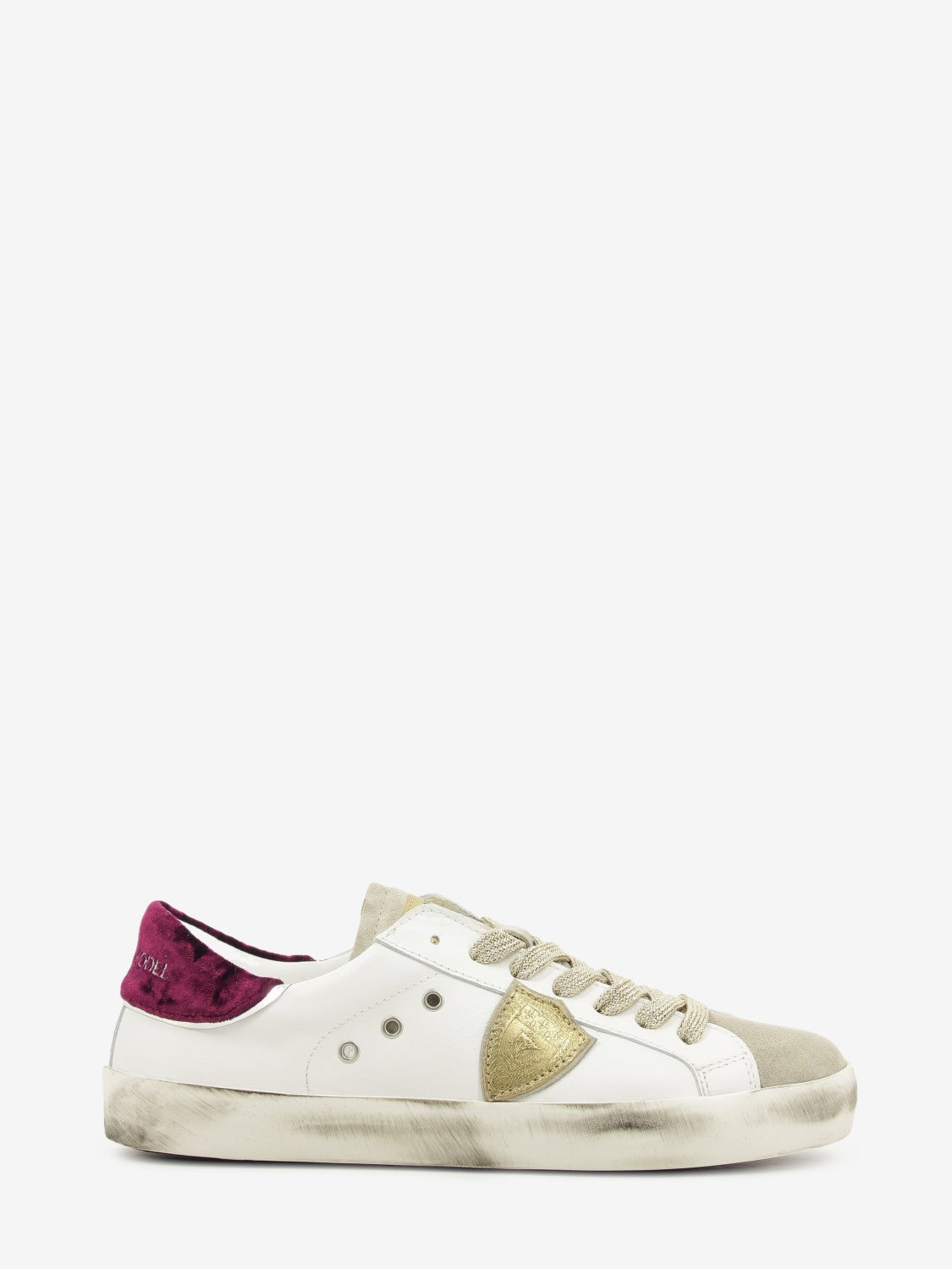 Sneakers Prsx in pelle e suede white / sand / moss