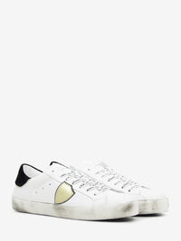 Sneakers PRSX leather with embroidered white / black