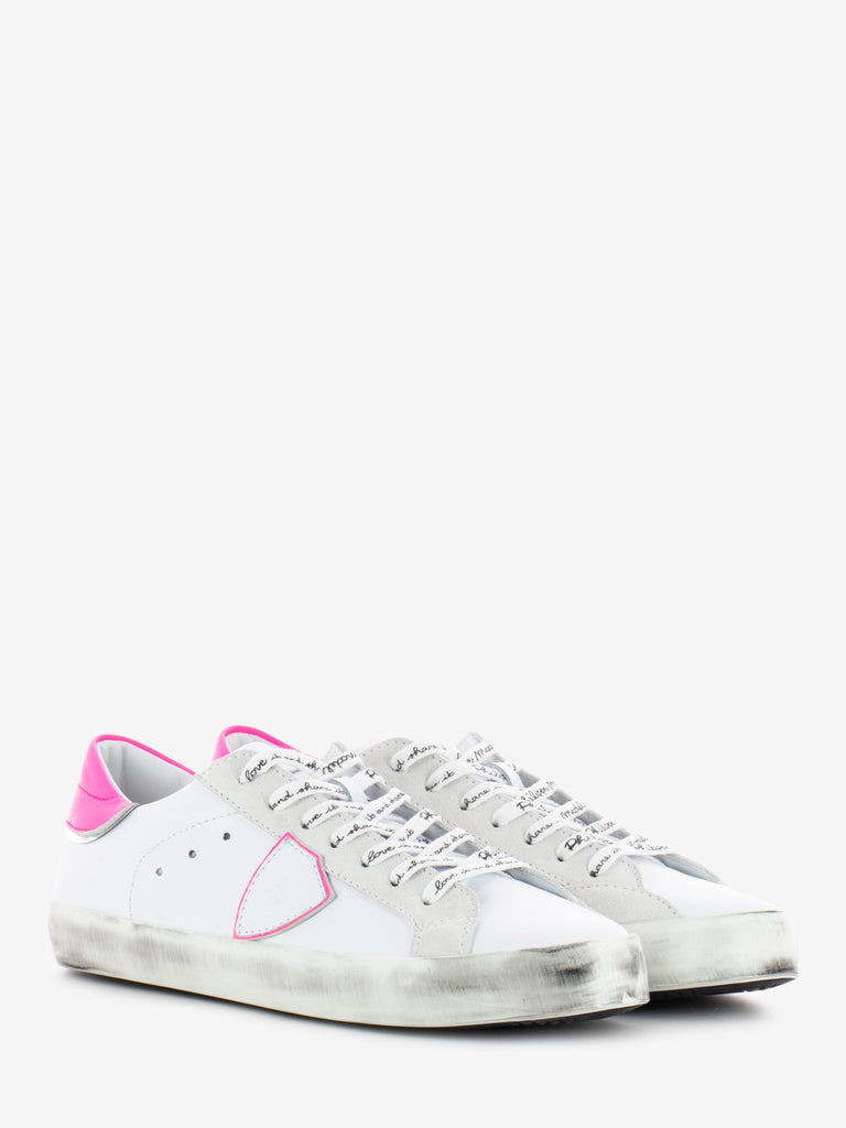 PHILIPPE MODEL JUNIOR - Sneakers Prsx white / neon pink