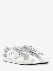 PHILIPPE MODEL JUNIOR - Sneakers Prsx white / silver / leopar