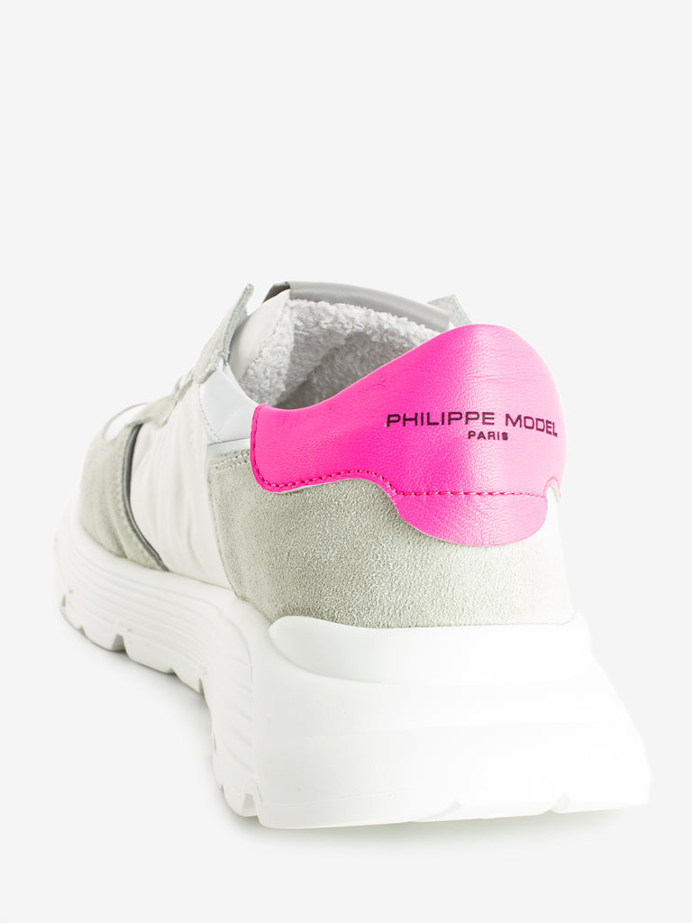 PHILIPPE MODEL JUNIOR - Sneakers Running Trpx pearl / white / neon fuxia