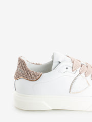 PHILIPPE MODEL JUNIOR - Sneakers Temple bianche e rosa