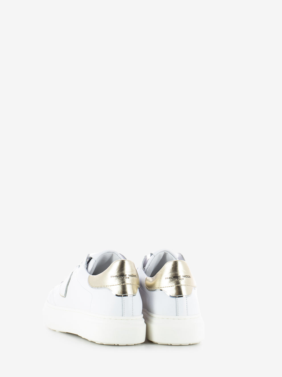 Sneakers Temple bianche / oro