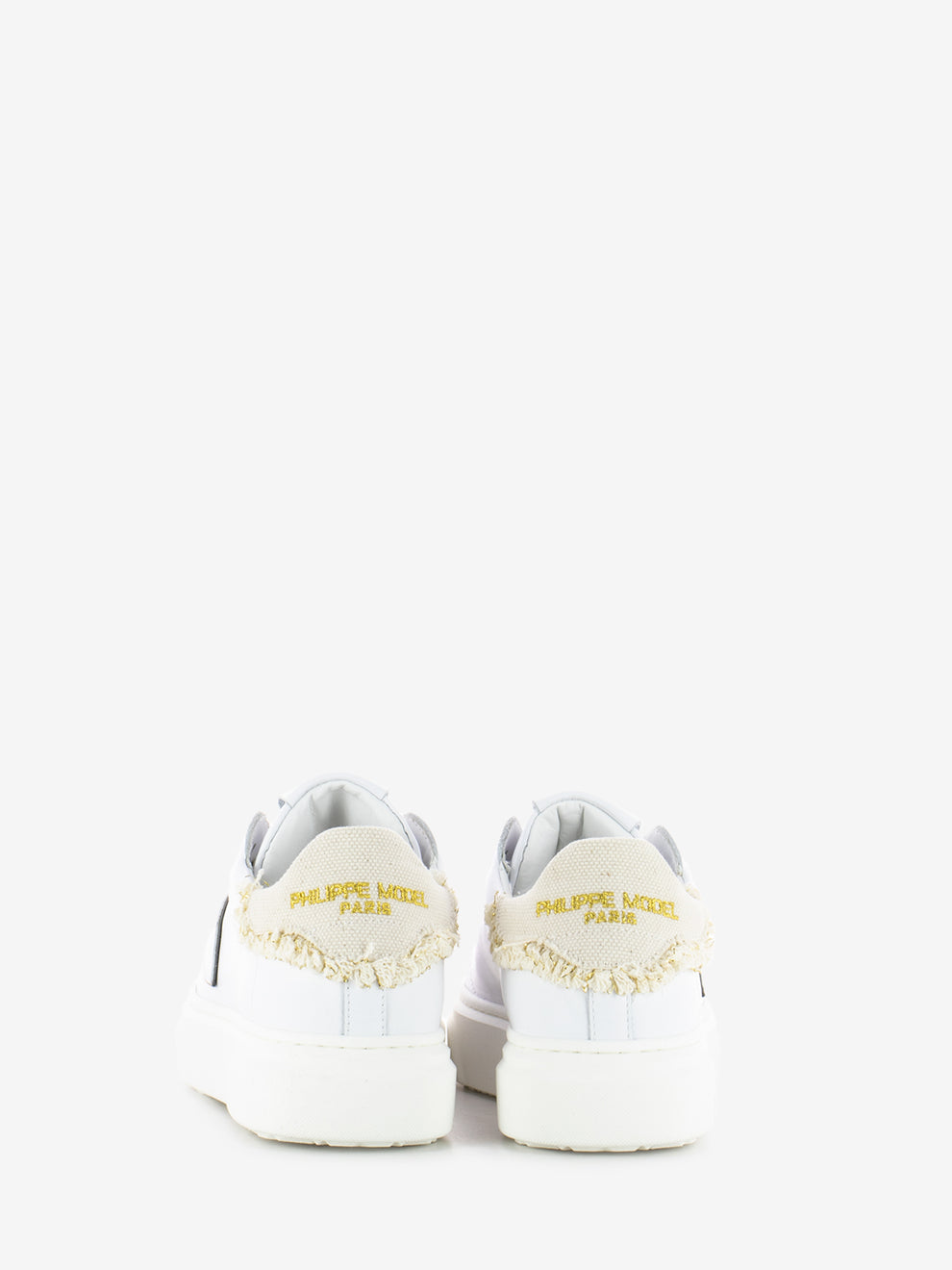 Sneakers Temple bianche / oro