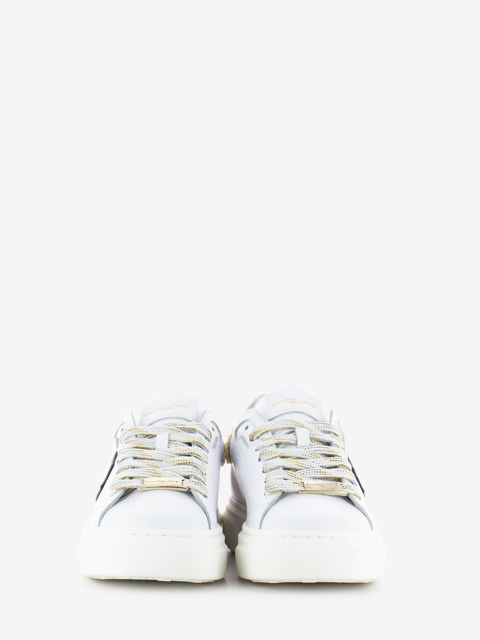 Sneakers Temple bianche / oro