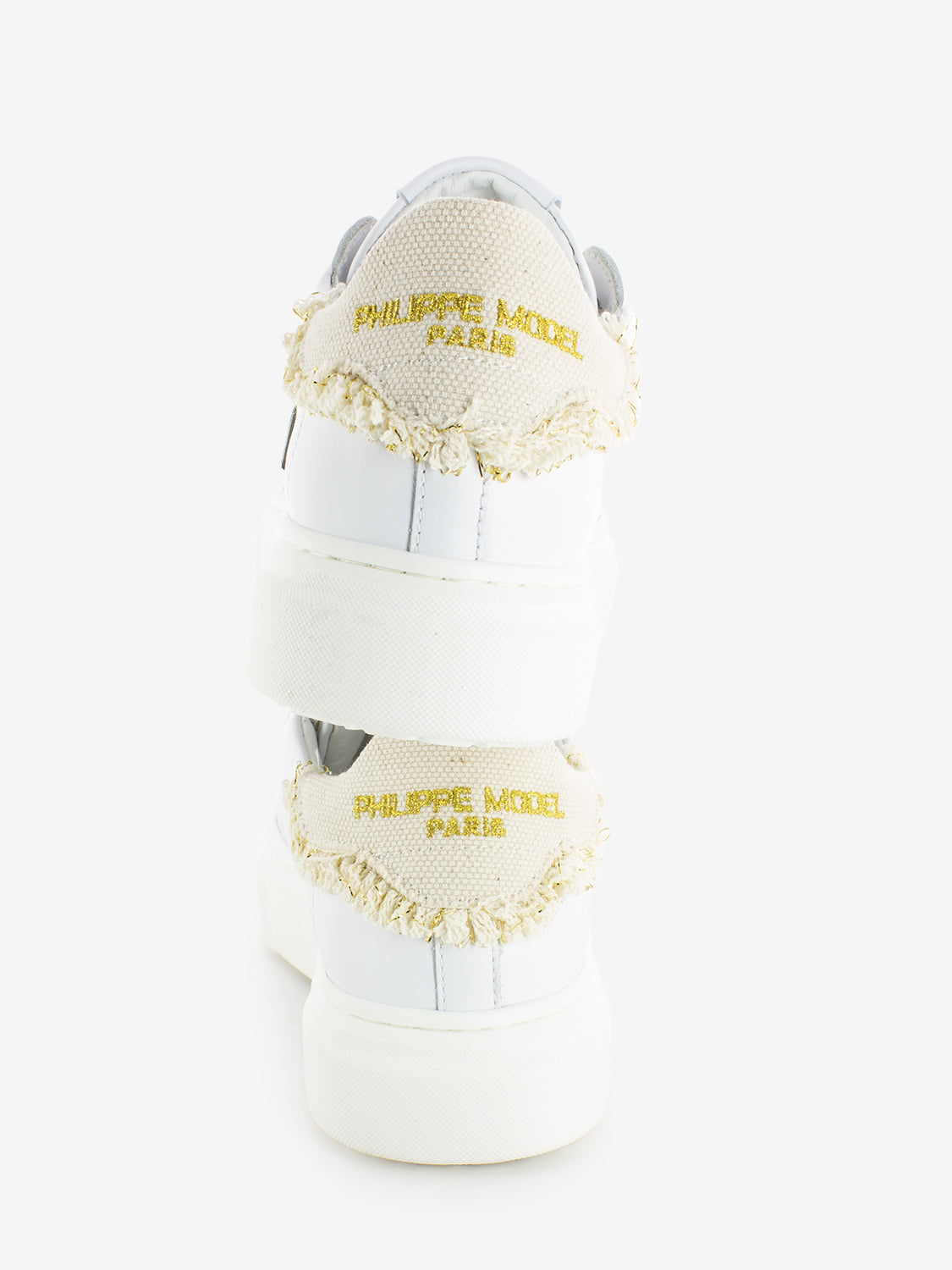 Sneakers Temple bianche / oro