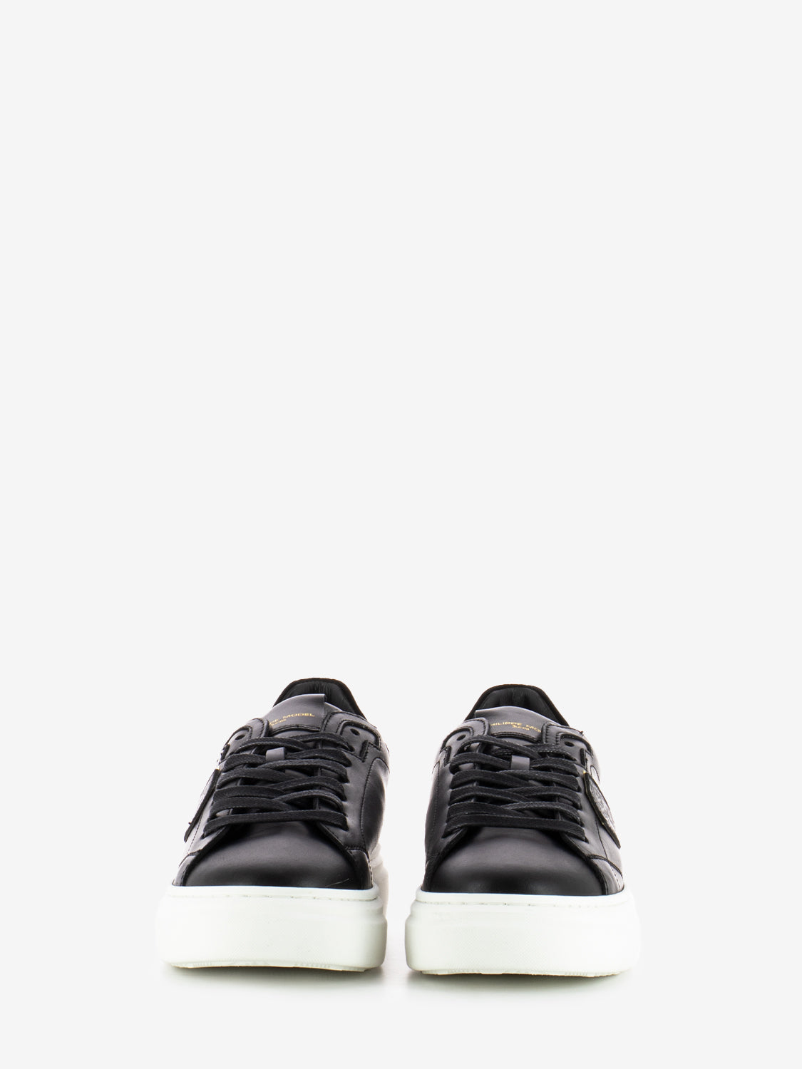 Sneakers Temple low nere e oro