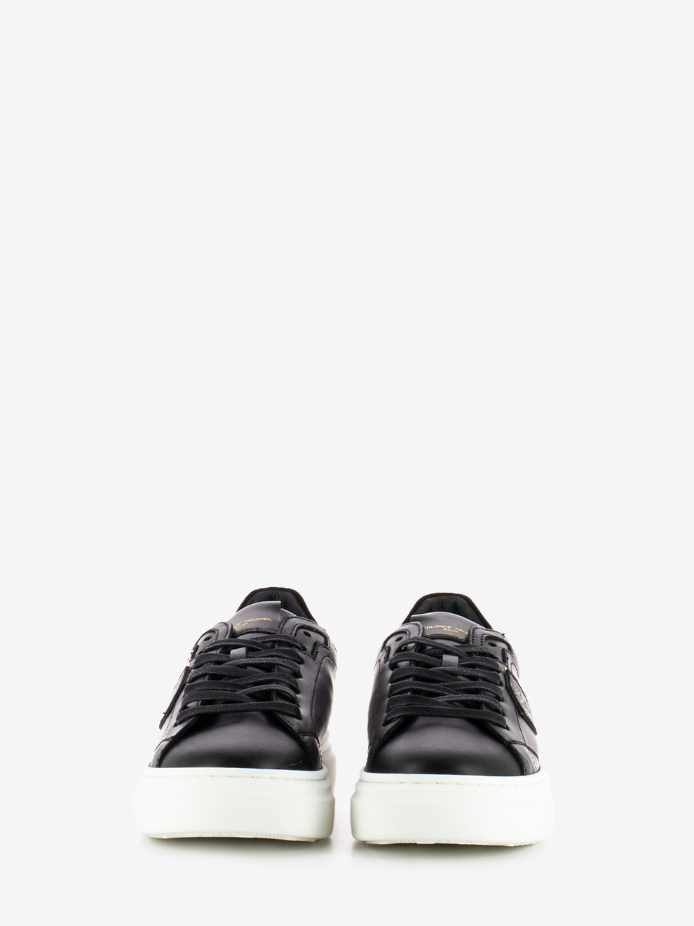 Sneakers Temple low nere e oro