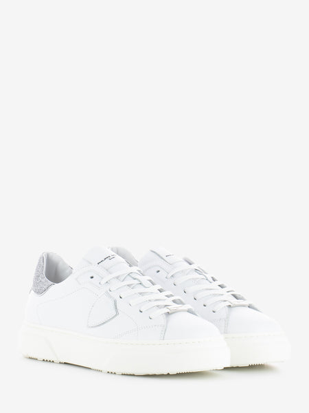 Sneakers Temple Veau glitter white / silver