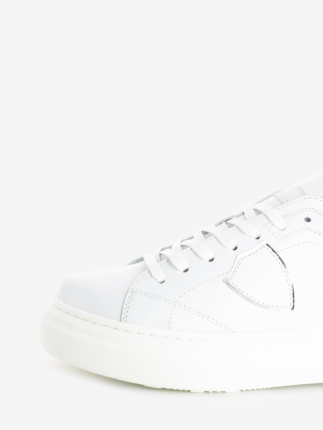 Sneakers Temple Veau metal white / black