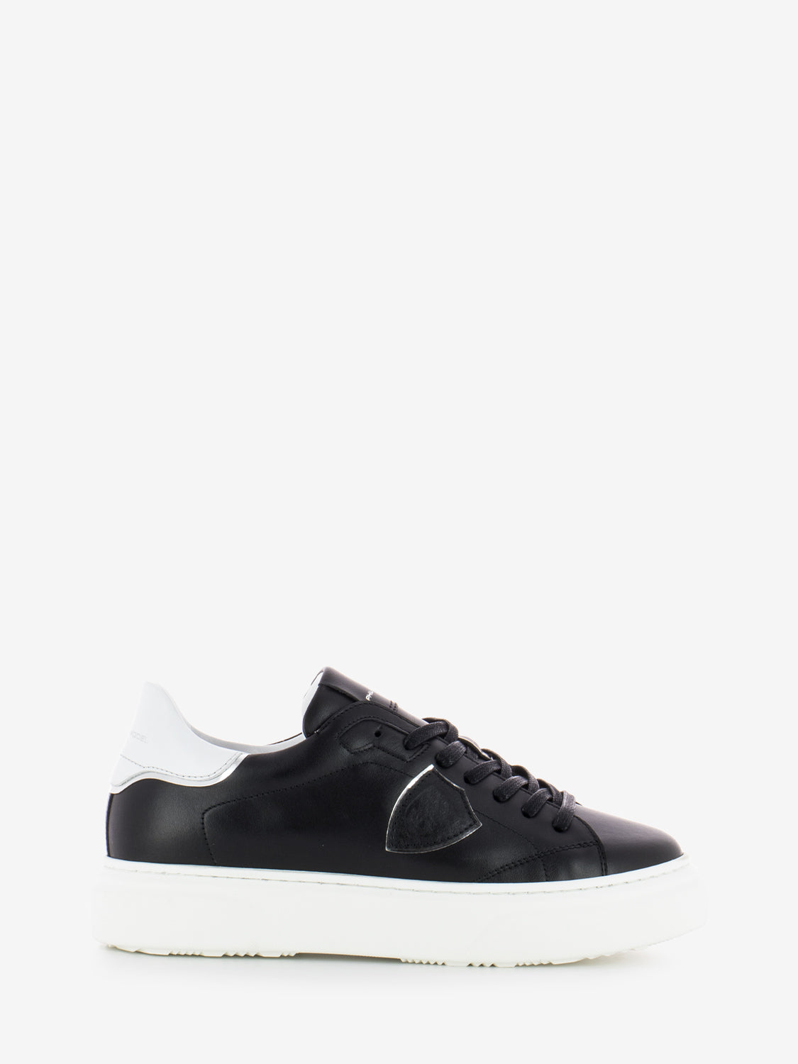 Temple veau black / white / silver