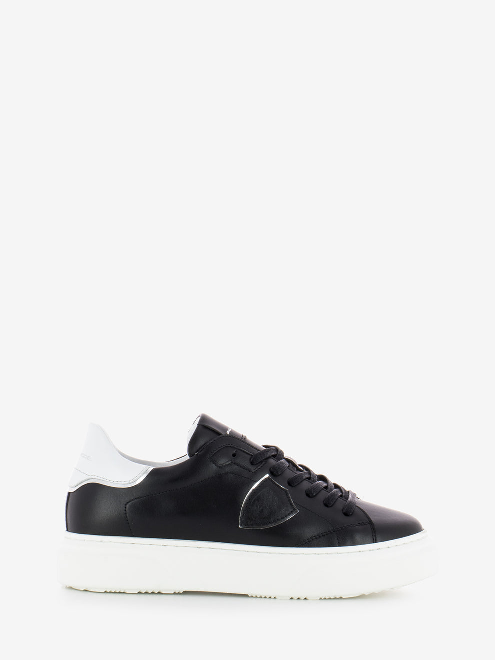 Temple veau black / white / silver