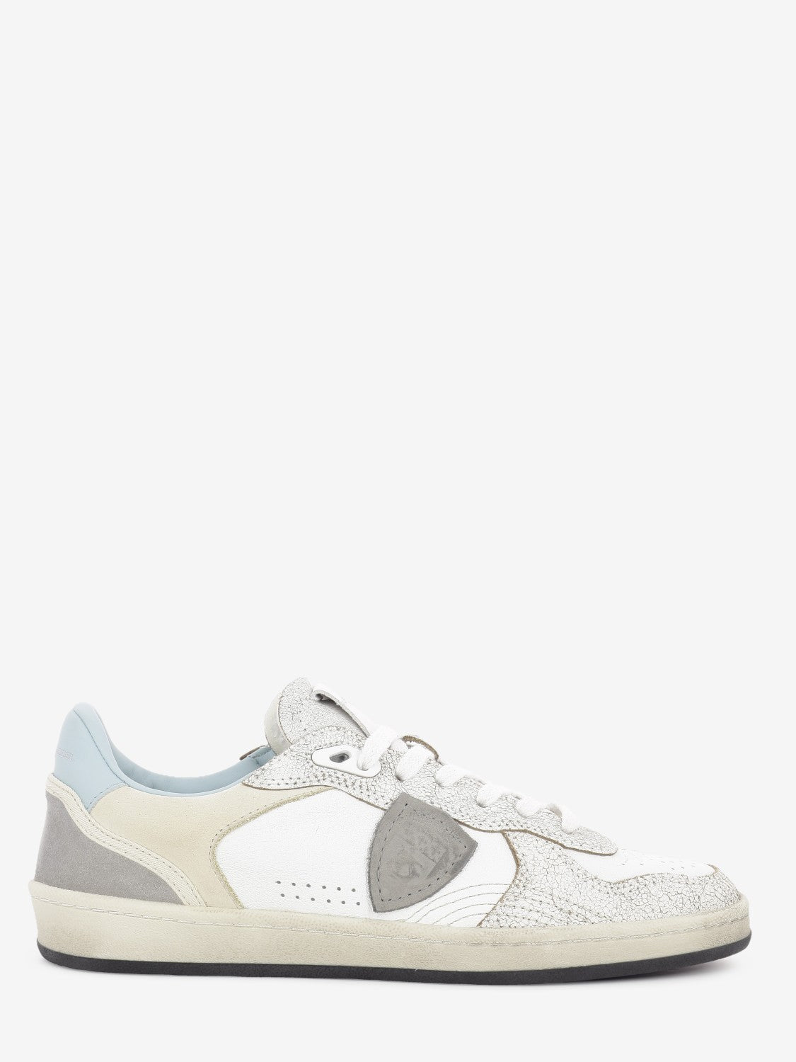 PGAL low crackled calfskin / white / sky