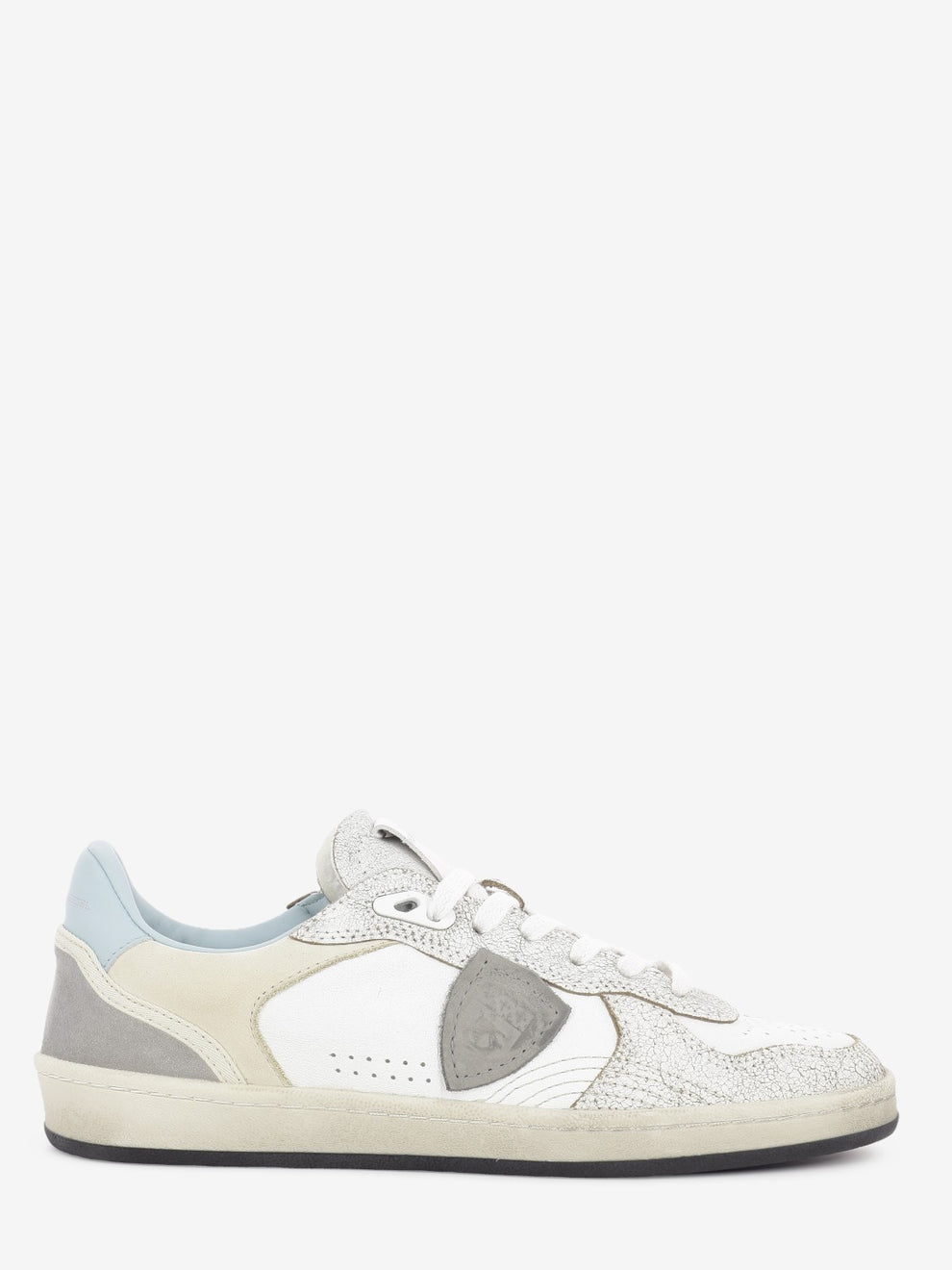 PGAL low crackled calfskin / white / sky
