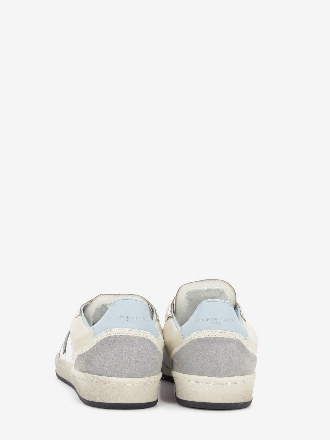 PGAL low crackled calfskin / white / sky