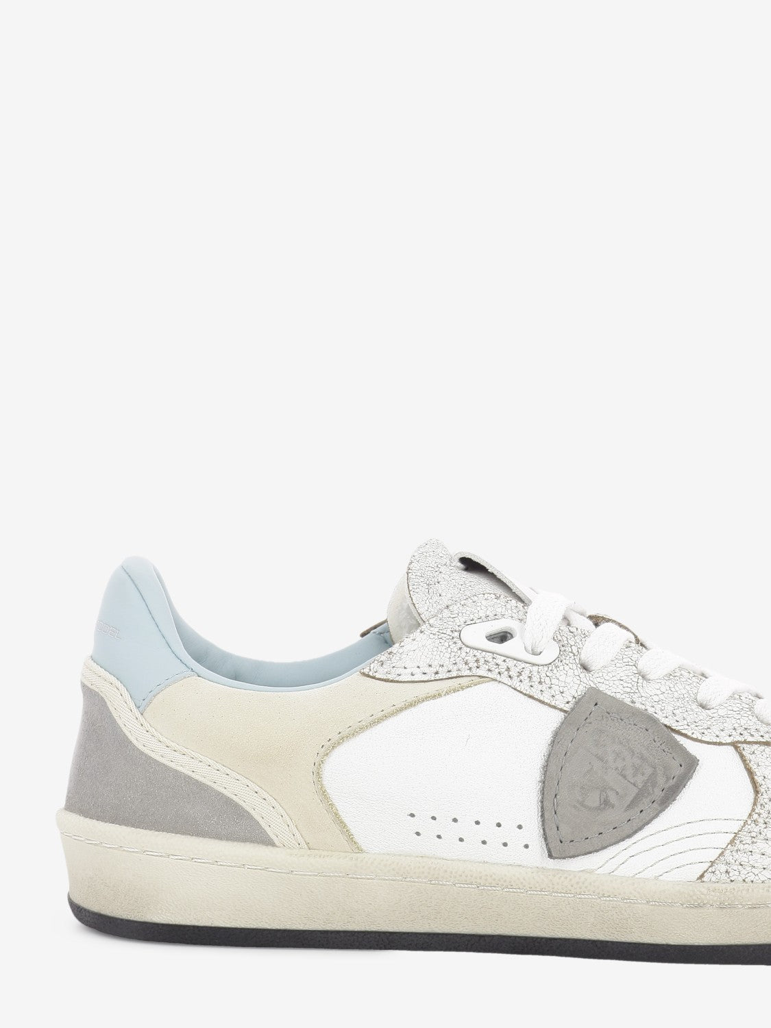 PGAL low crackled calfskin / white / sky