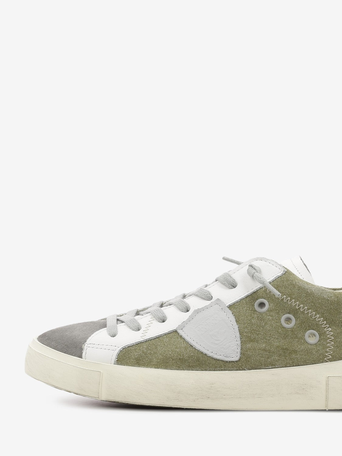 PRSX low canvas mixage gris militaie