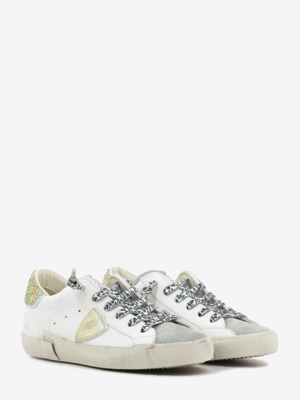 PRSX low veau glitter blanc / azul